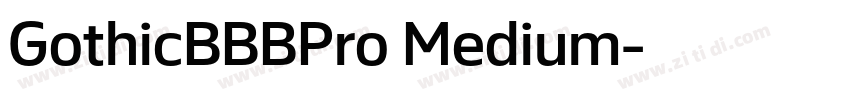 GothicBBBPro Medium字体转换
